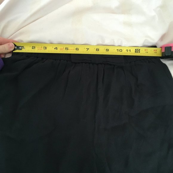 kate spade black elastic waist bow detail pants size small *PLEASE READ* - Picture 10 of 16